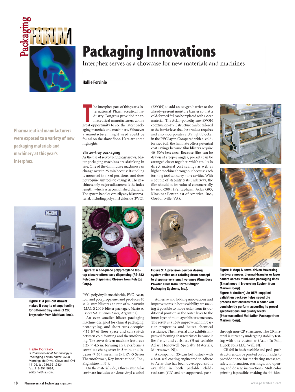 Packaging Innovations Interphex Serves As a Showcase for New Materials and Machines