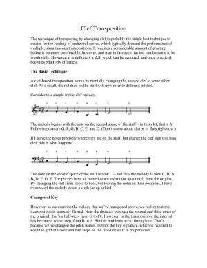 Clef Transposition
