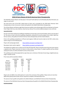 2018 US Darts Masters & North American Darts Championship