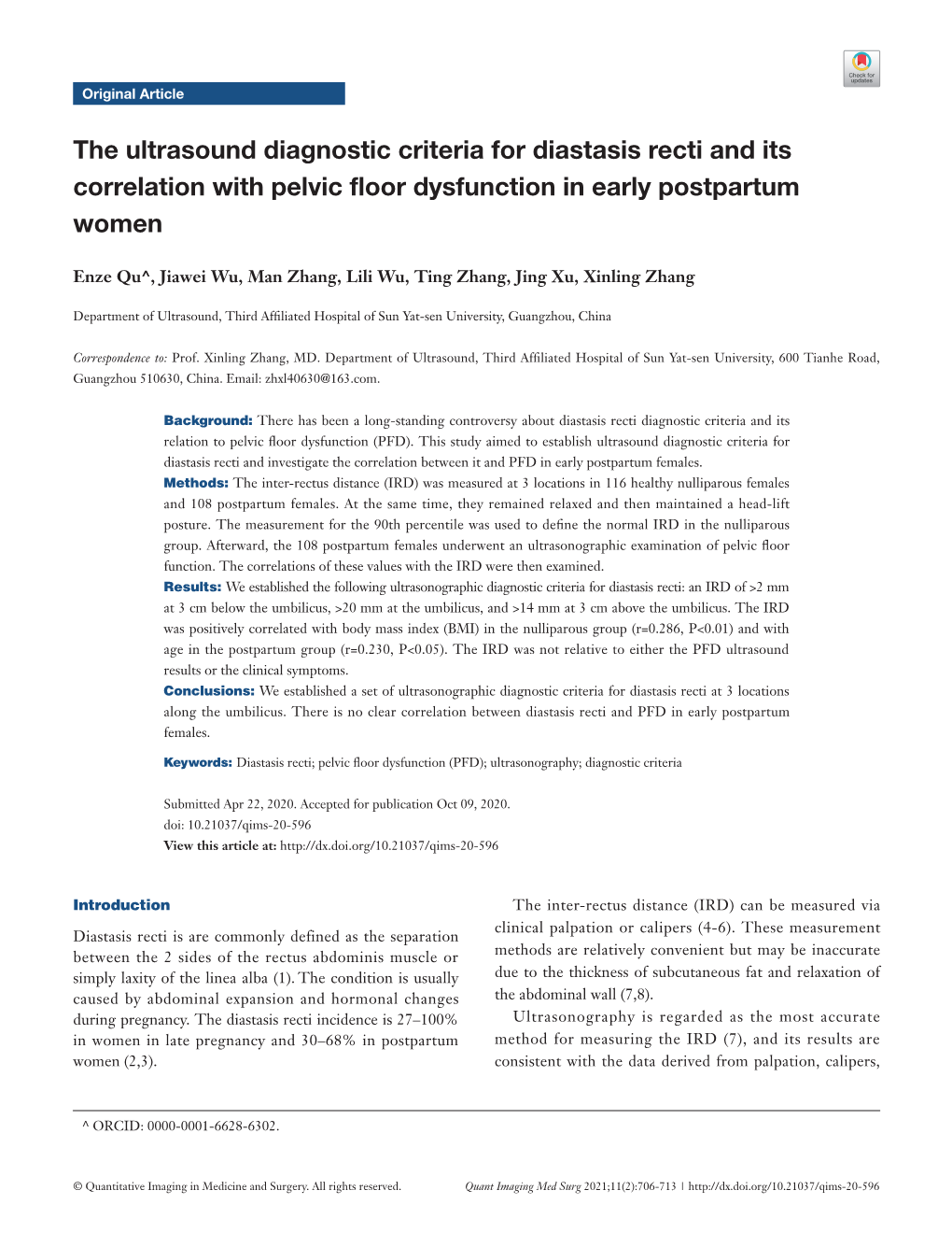 The Ultrasound Diagnostic Criteria for Diastasis Recti and Its Correlation with Pelvic Floor Dysfunction in Early Postpartum Women