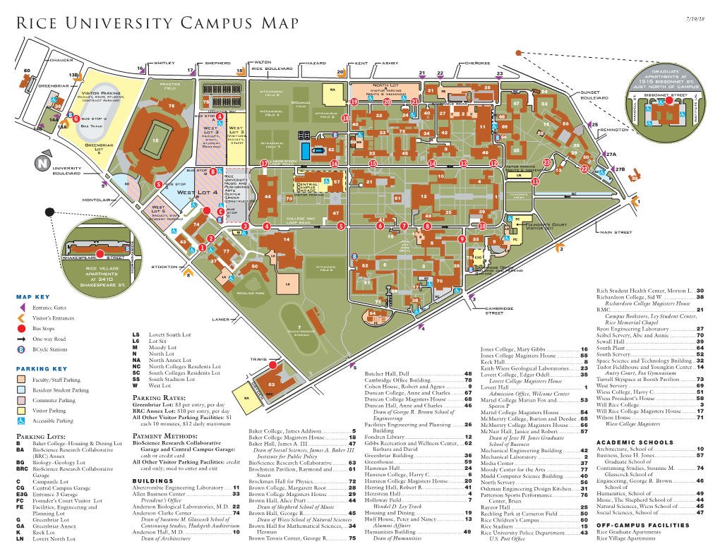 Rice-Printable-Campus-Maps.Pdf - DocsLib