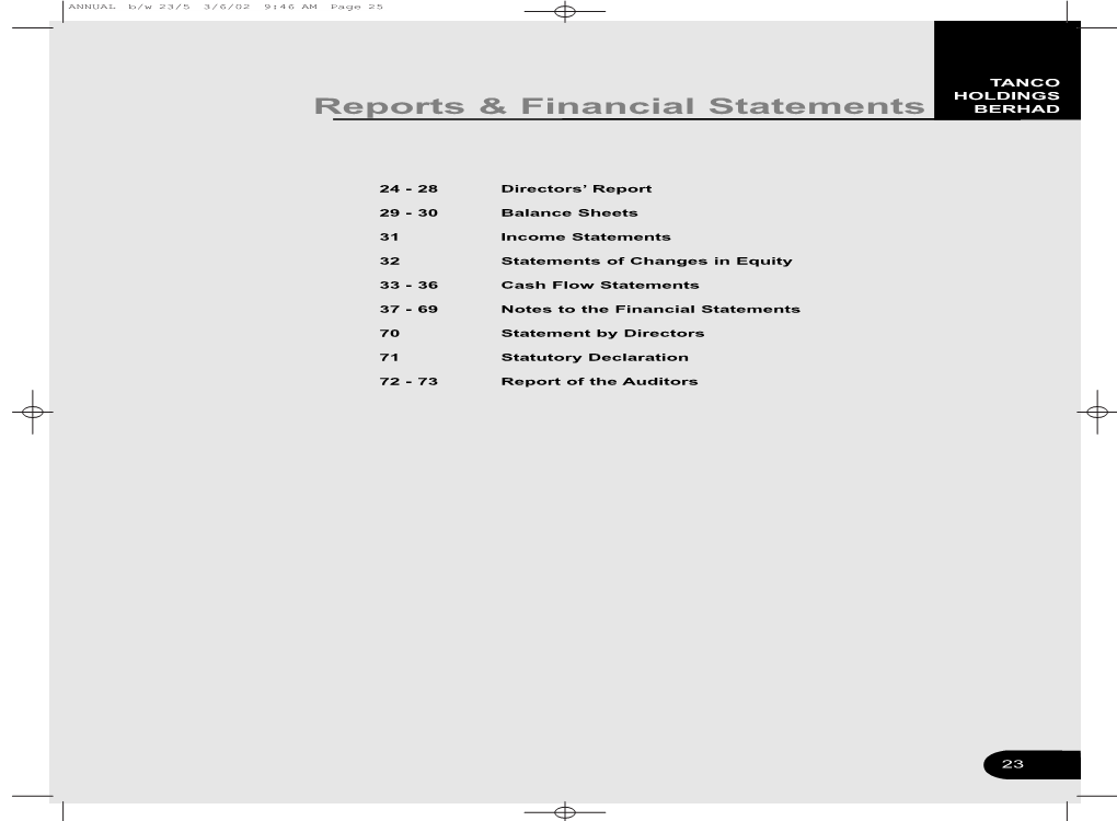 Tanco Holdings Berhad