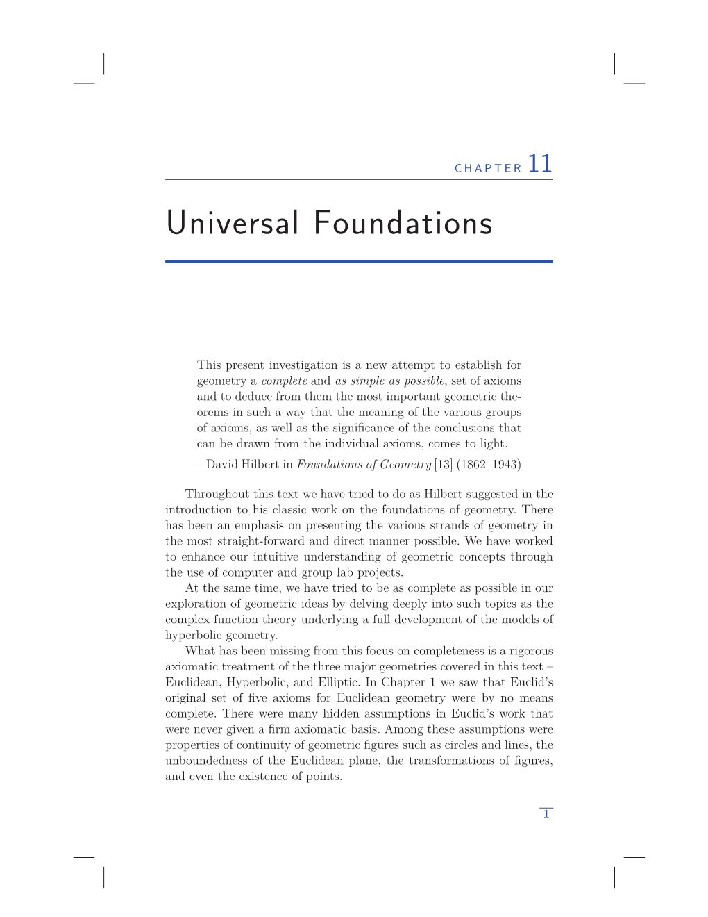 Universal Foundations