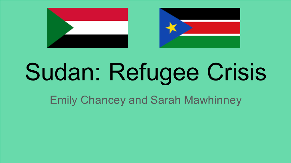 Sudanese Refugee Crisis