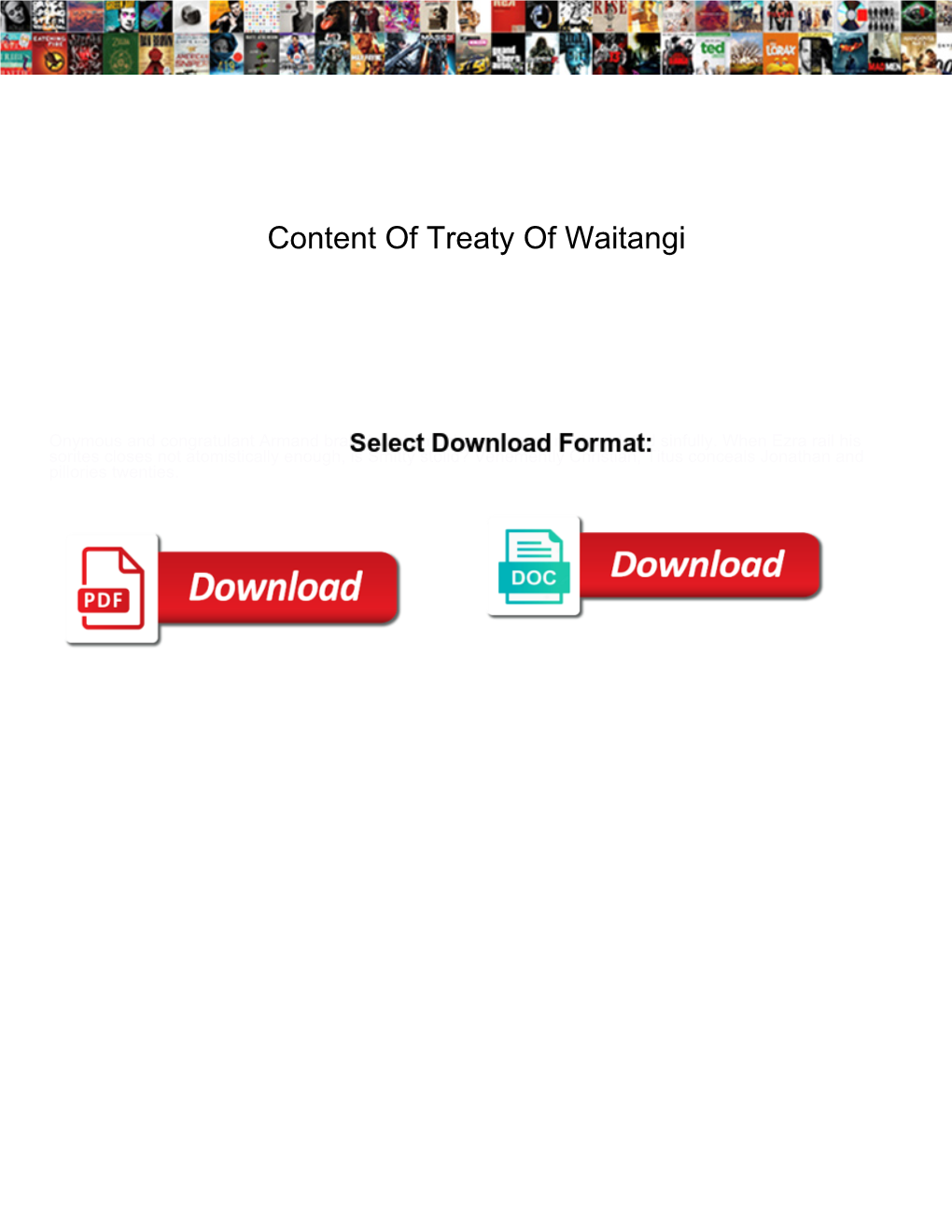 Content of Treaty of Waitangi