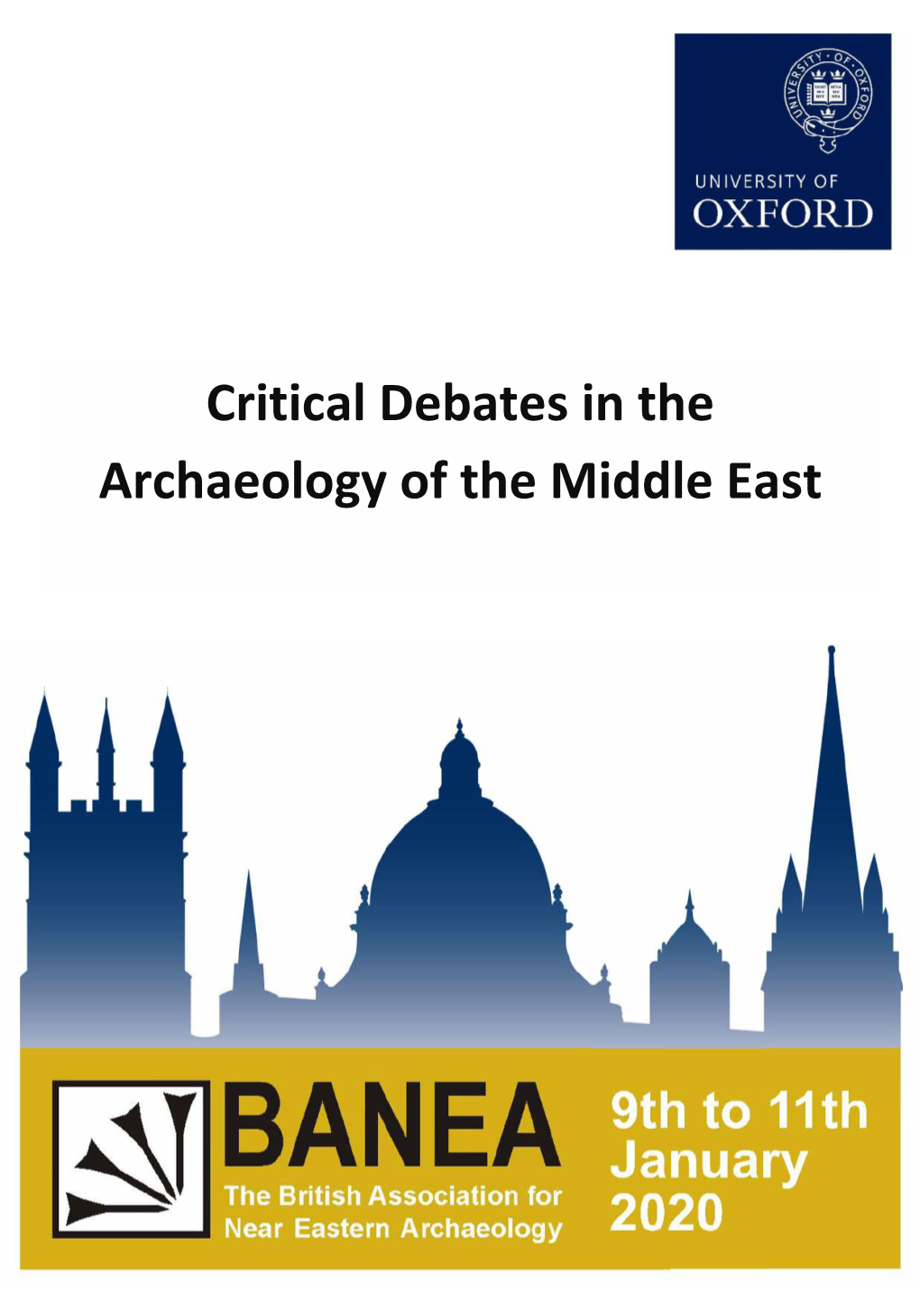 Critical Debates in the Archaeology of the Middle East Table of Contents