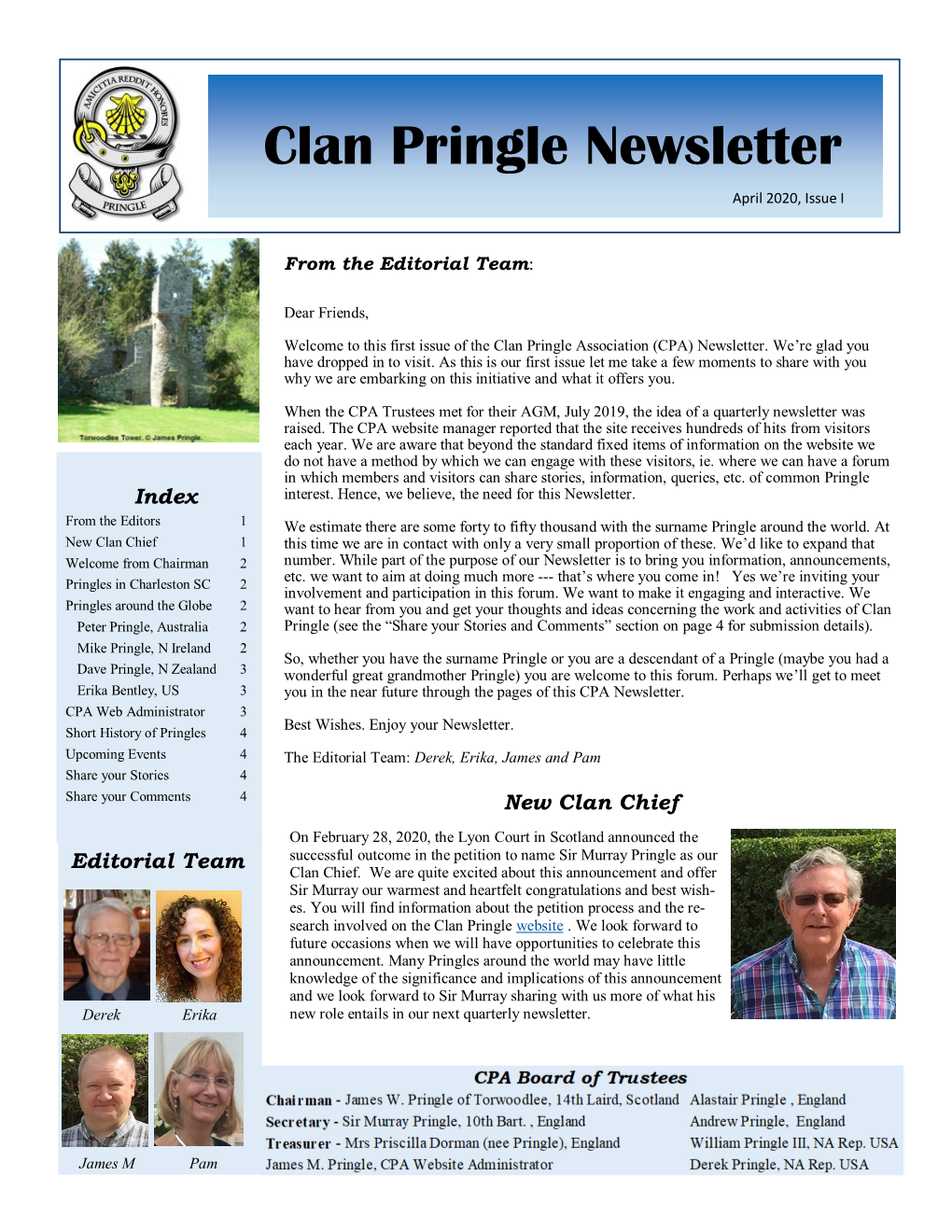 Newsletter Issue 1