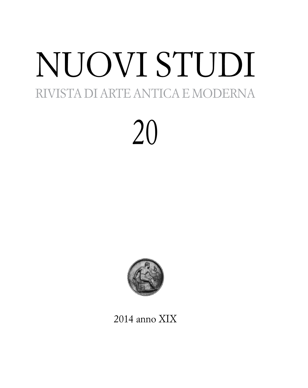 Nuovi Studi Rivista Di Arte Antica E Moderna 20