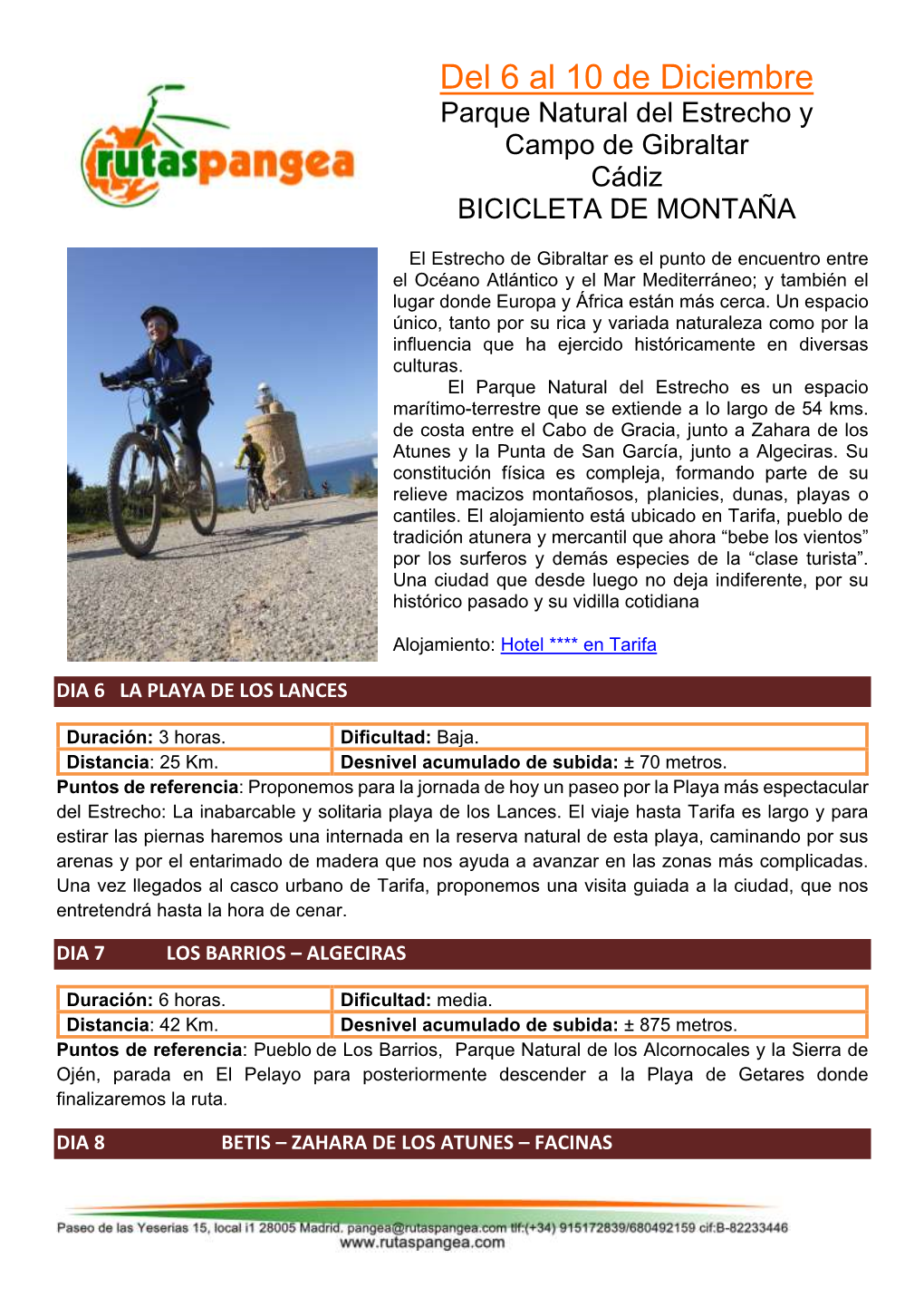 Descarga La Ficha Del Viaje En Bici En