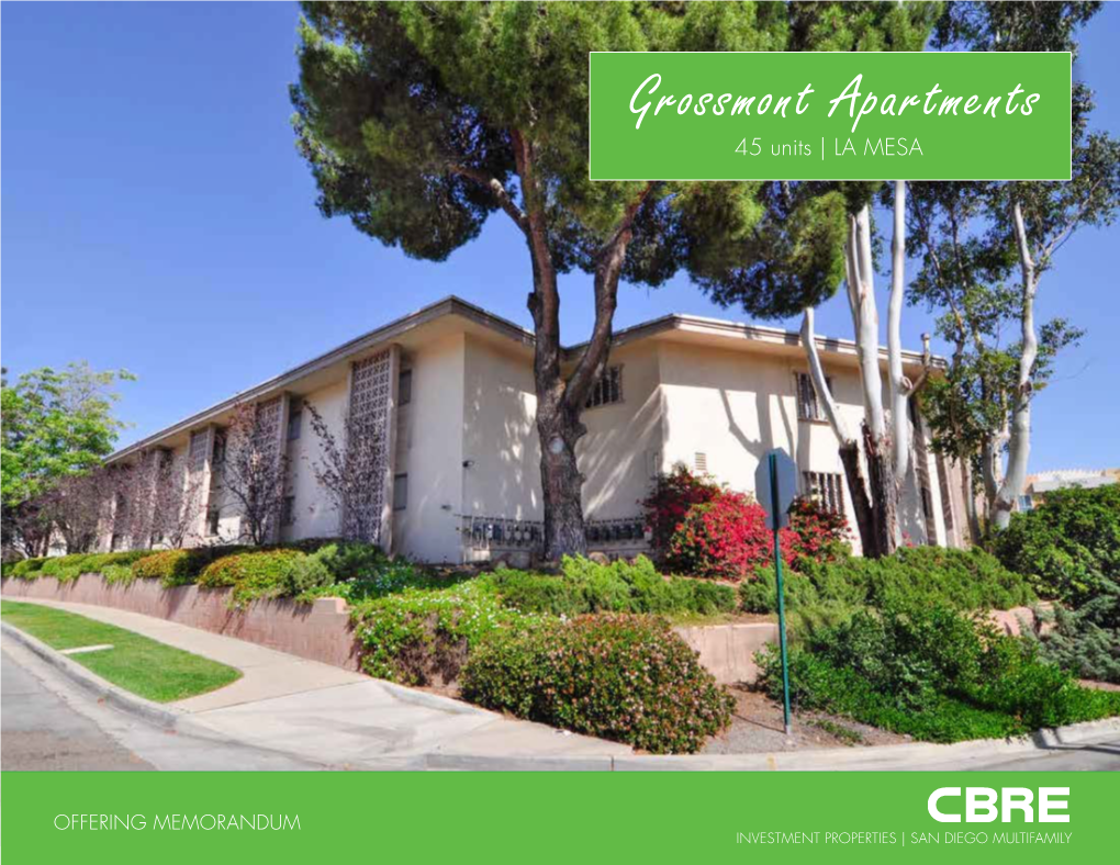 Grossmont Apartments 45 Units | LA MESA