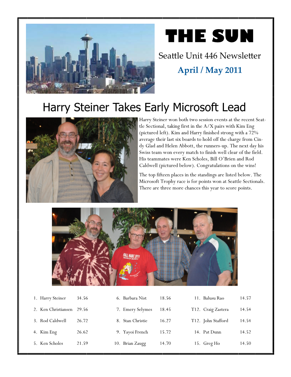 THE SUN Seattle Unit 446 Newsletter April / May 2011