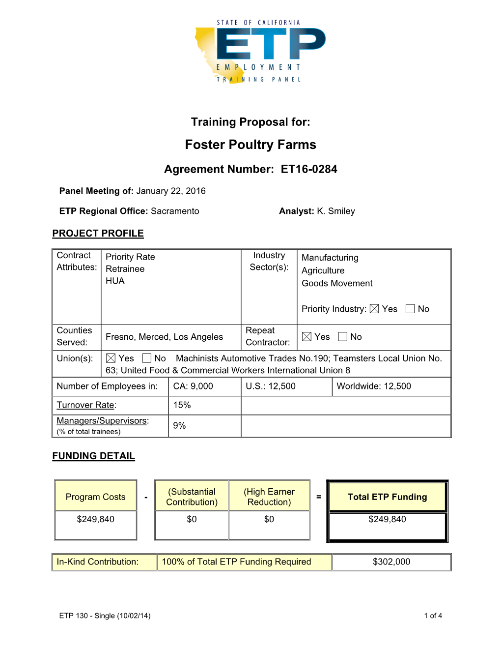 Foster Poultry Farms