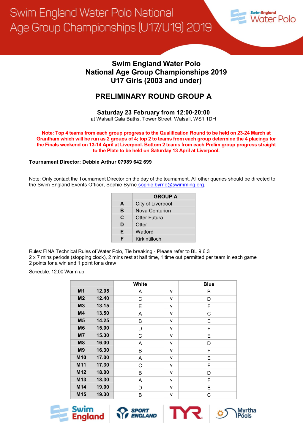 Swim England National Age Group