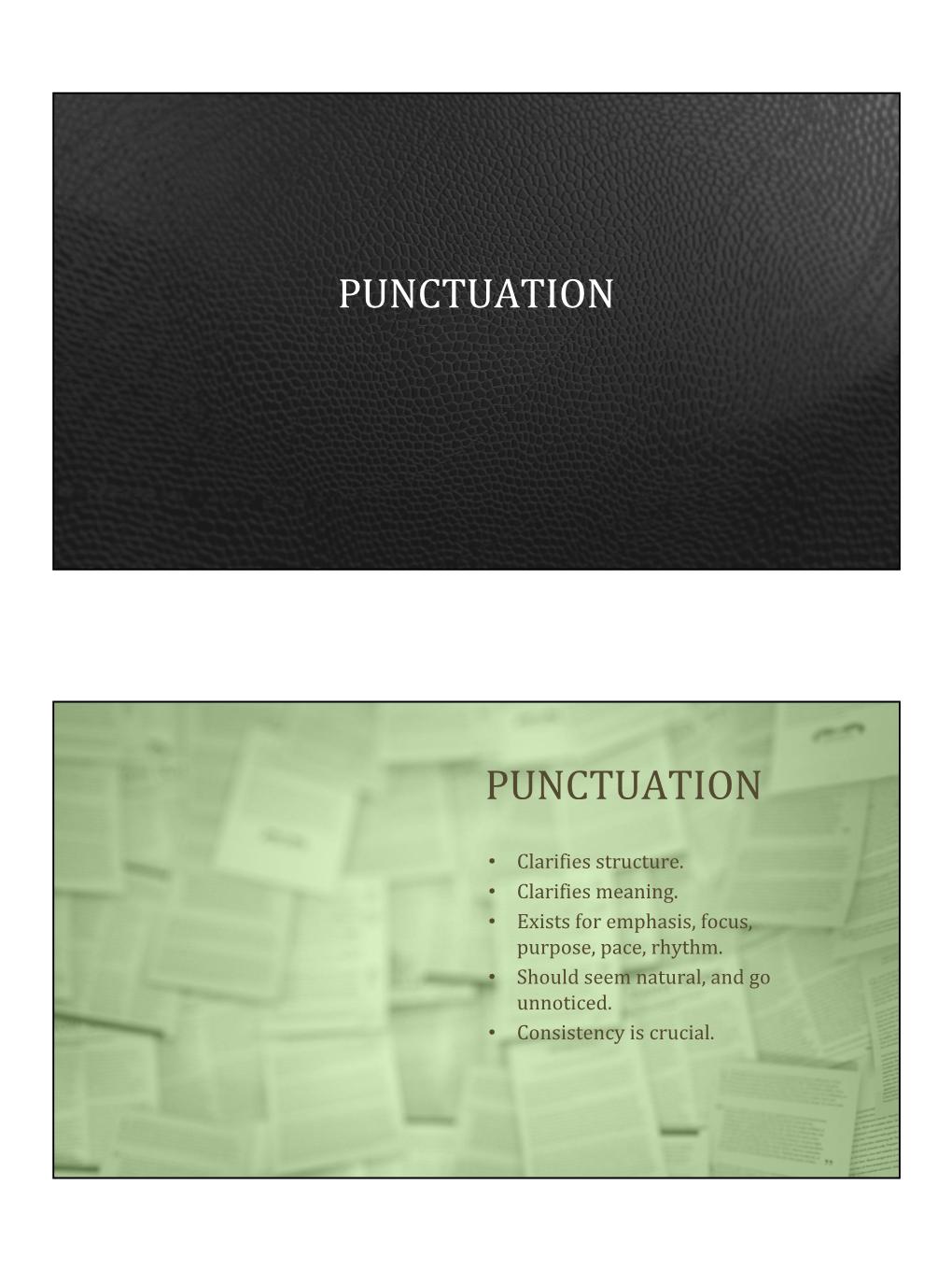 Punctuation Punctuation