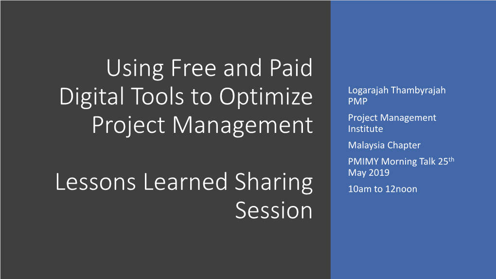 Using Free and Paid Digital Tools to Optimize Project Management
