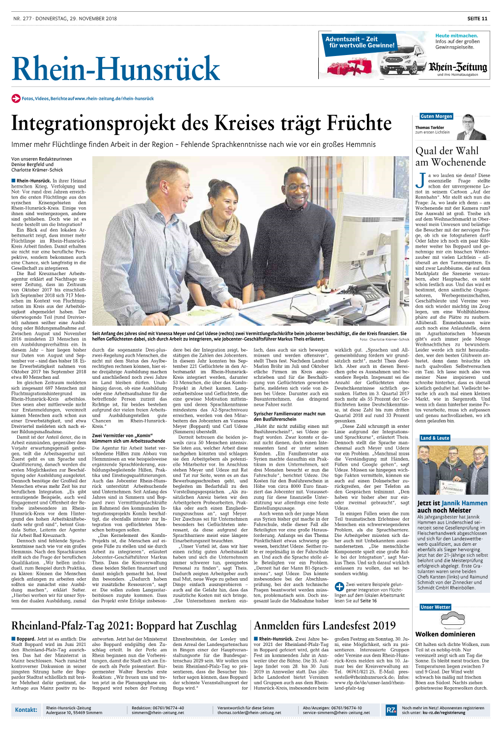 Integrationsprojekt Des Kreises Trägt Früchte