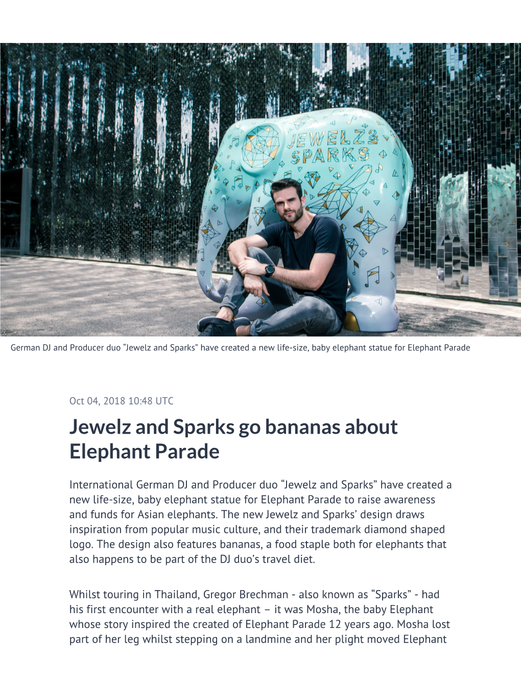 ​Jewelz and Sparks Go Bananas About Elephant Parade