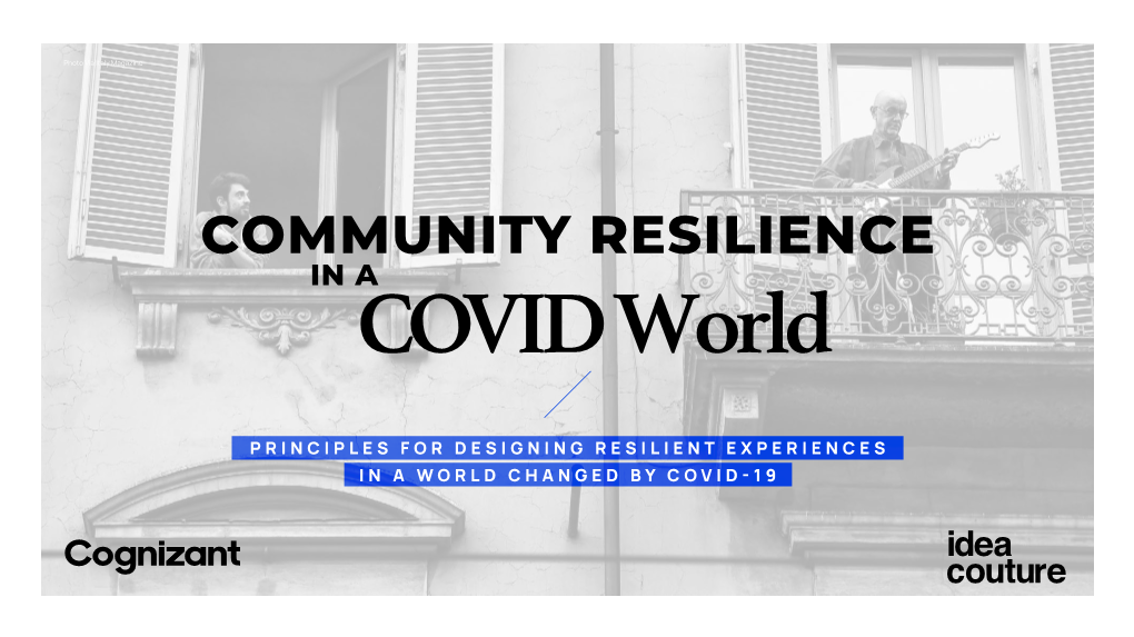 COMMUNITY RESILIENCE in a COVID World