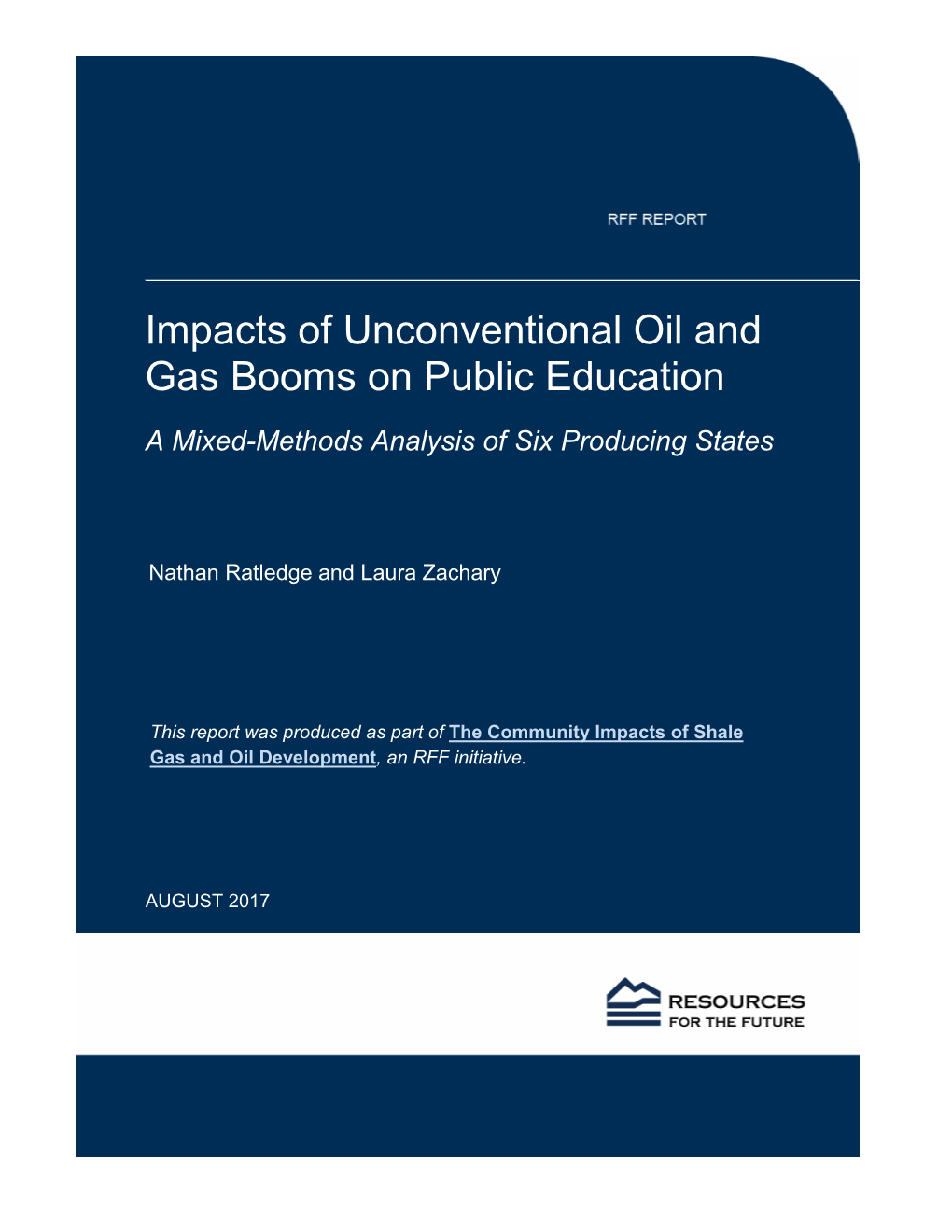 Impacts of Unconventional Oil and Gas Booms on Public Education