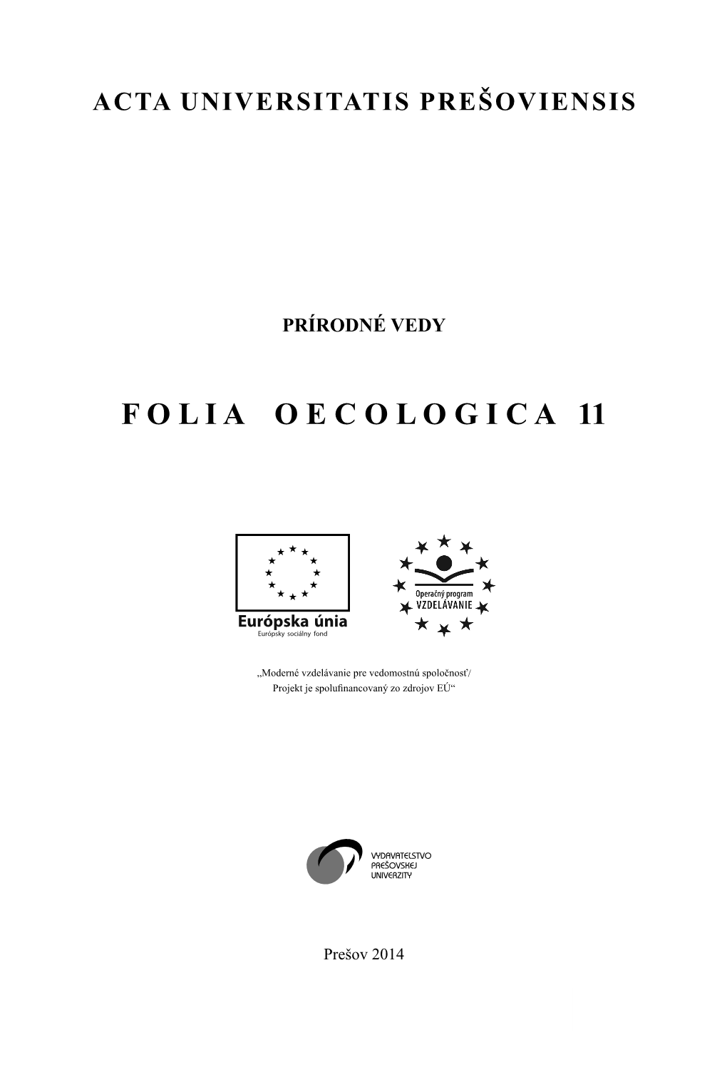 AUP-Folia Oecologica-2014-11.Pdf