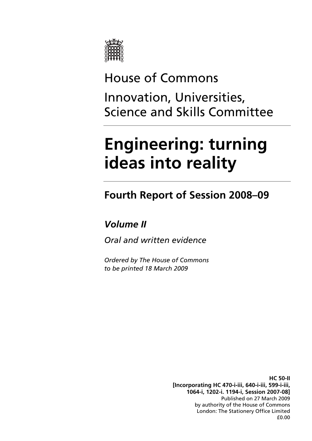 Engineering: Turning Ideas Into Reality