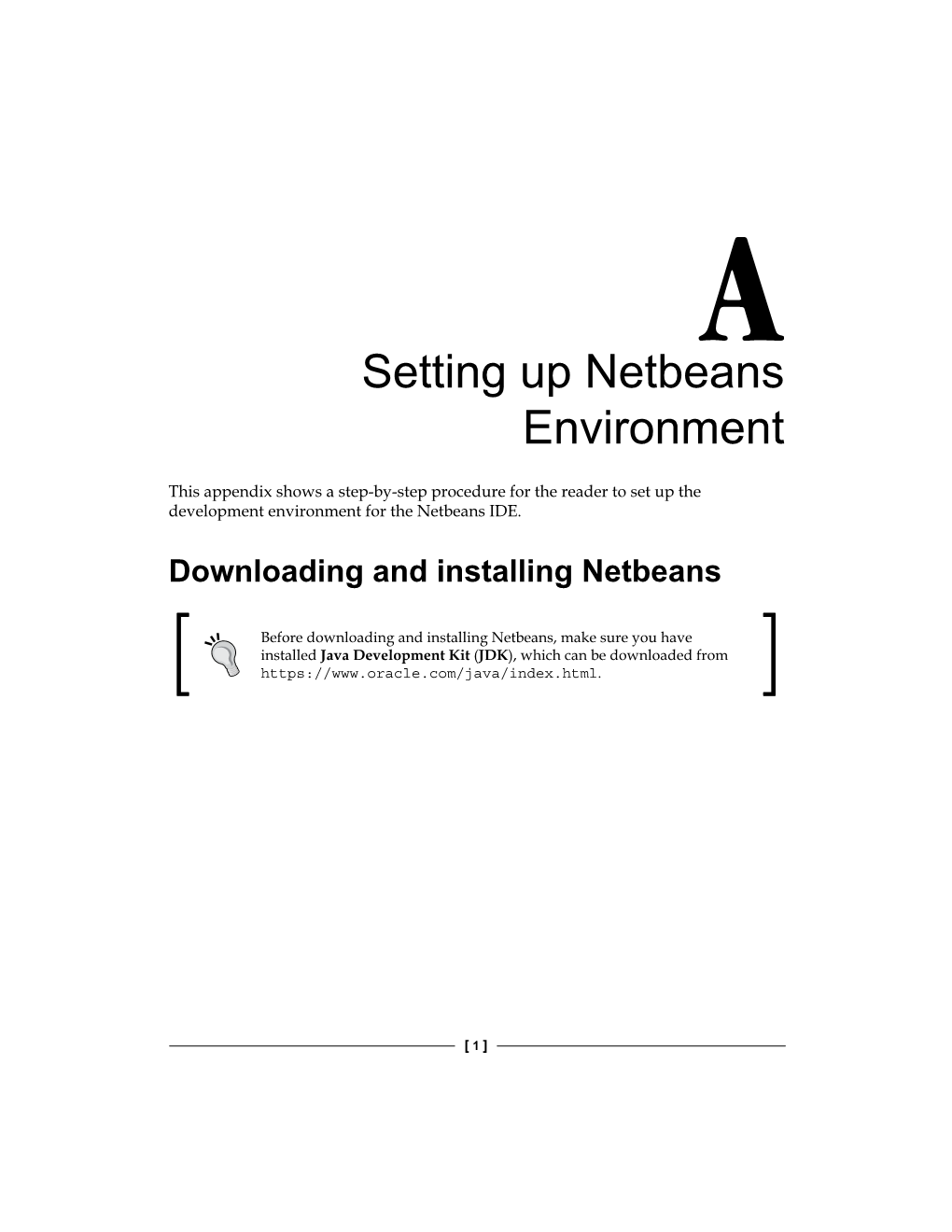 Setting up Netbeans Environment