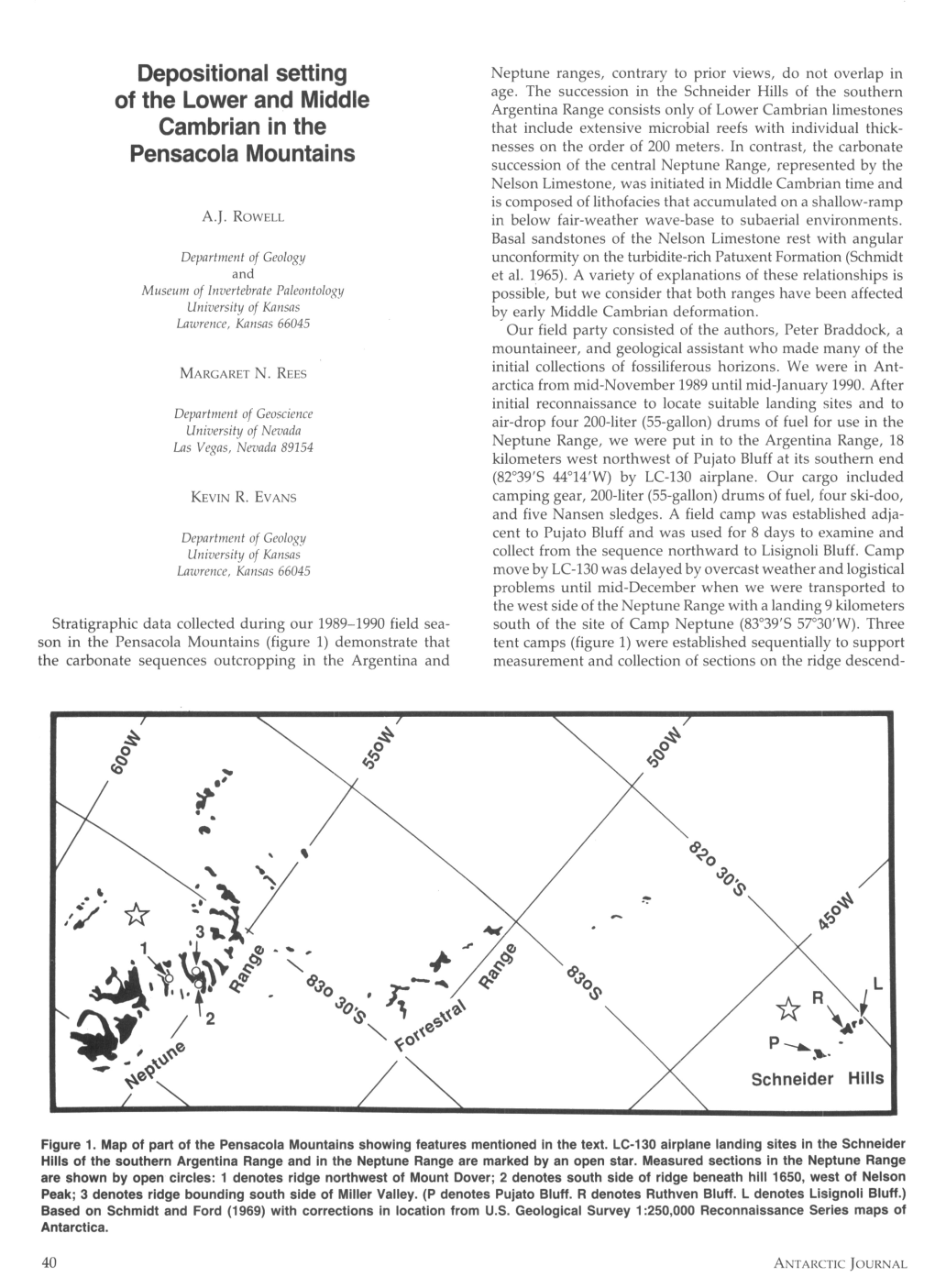 Depositional Setting of the Lower and Middle Cambrian in the Pensacola