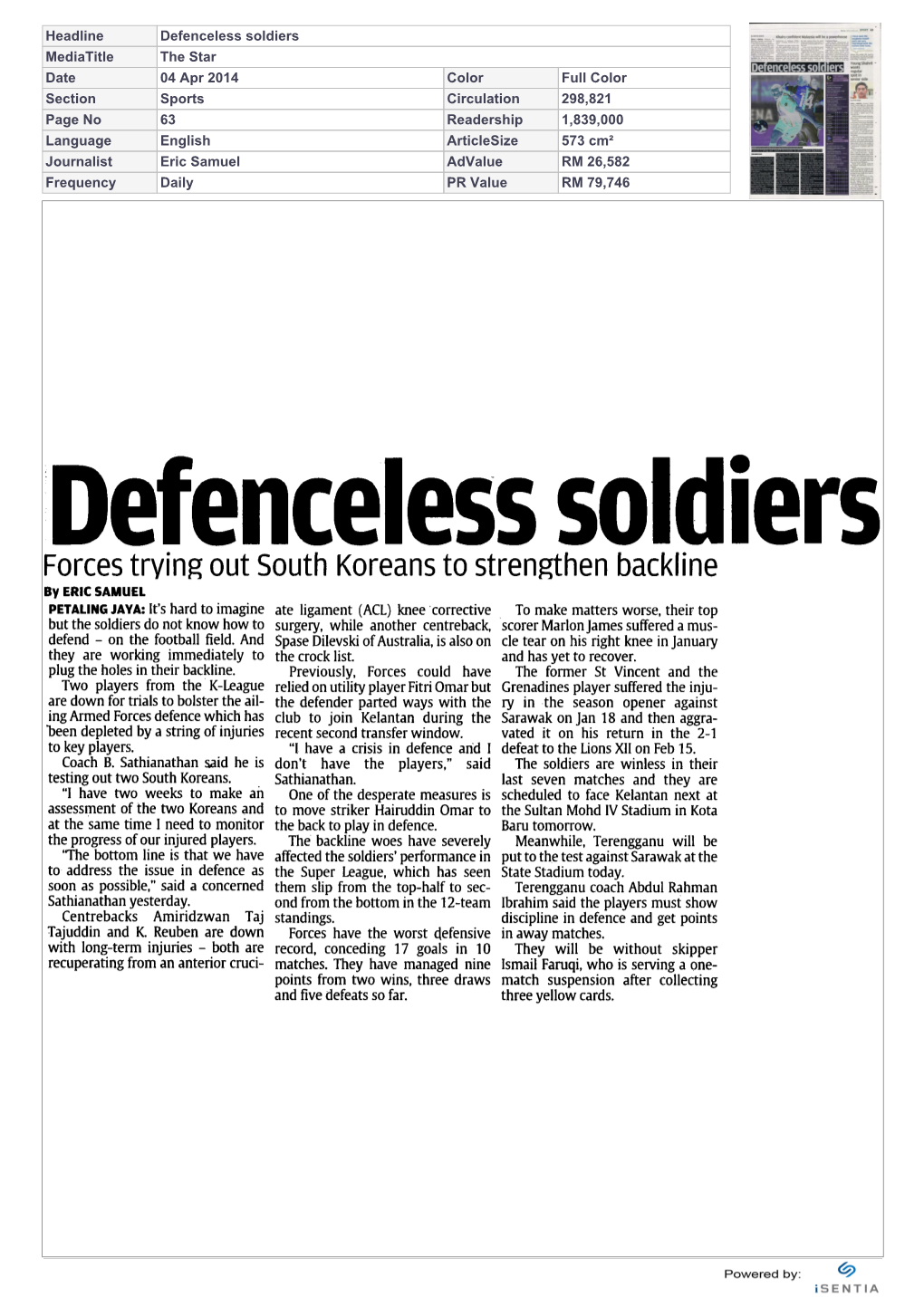 Defenceless Soldiers