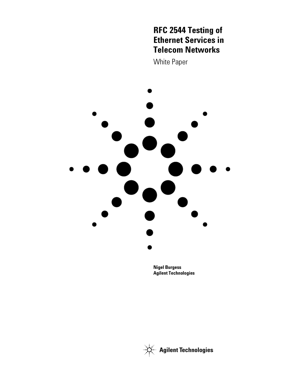 RFC 2544 Testing of Ethernet Services in Telecom Networks White Paper