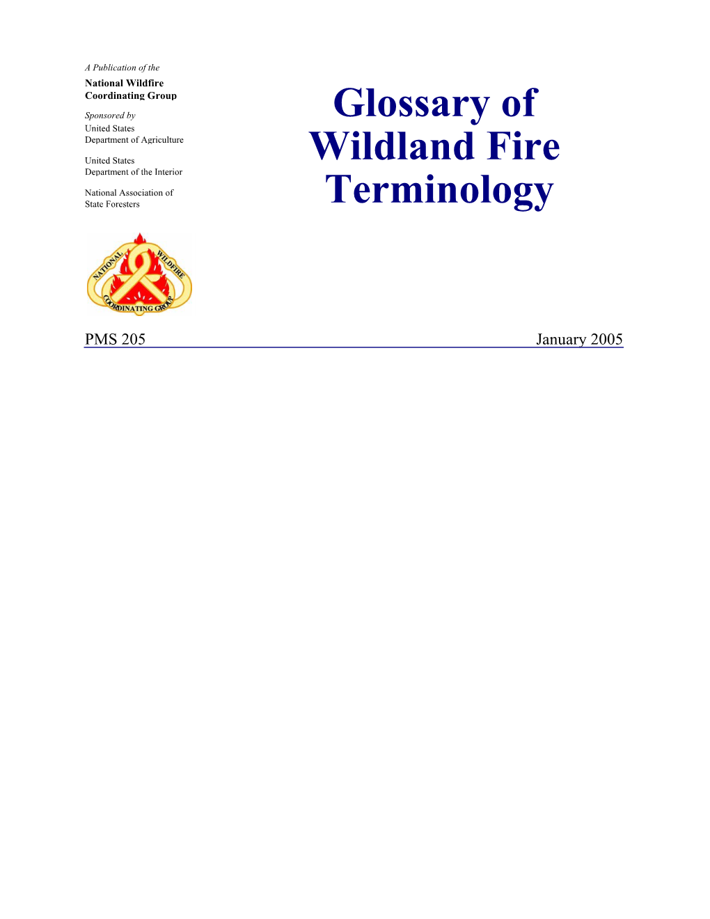 Glossary of Wildland Fire Terminology