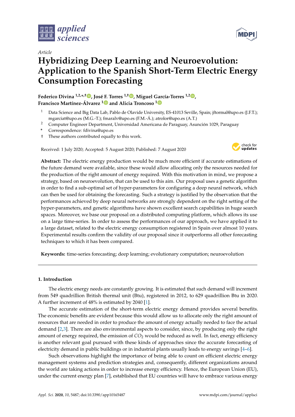Hybridizing Deep Learning and Neuroevolution: Application to the Spanish Short-Term Electric Energy Consumption Forecasting