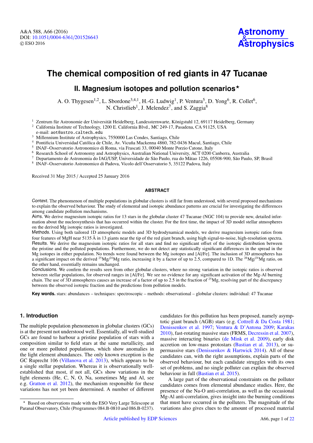 The Chemical Composition of Red Giants in 47 Tucanae II