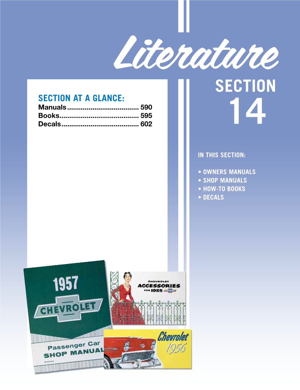 SECTION SECTION at a GLANCE: Manuals