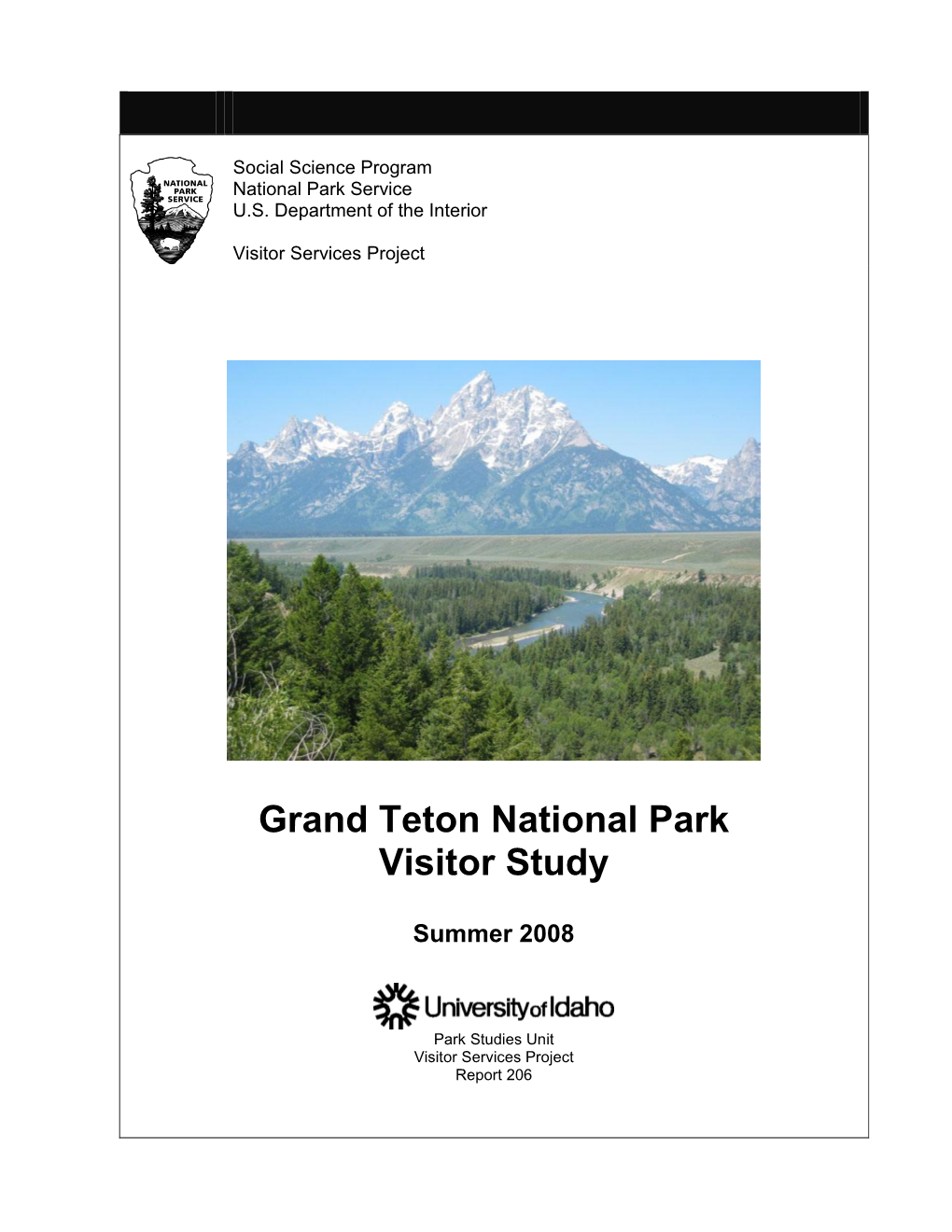 Grand Teton National Park Visitor Study