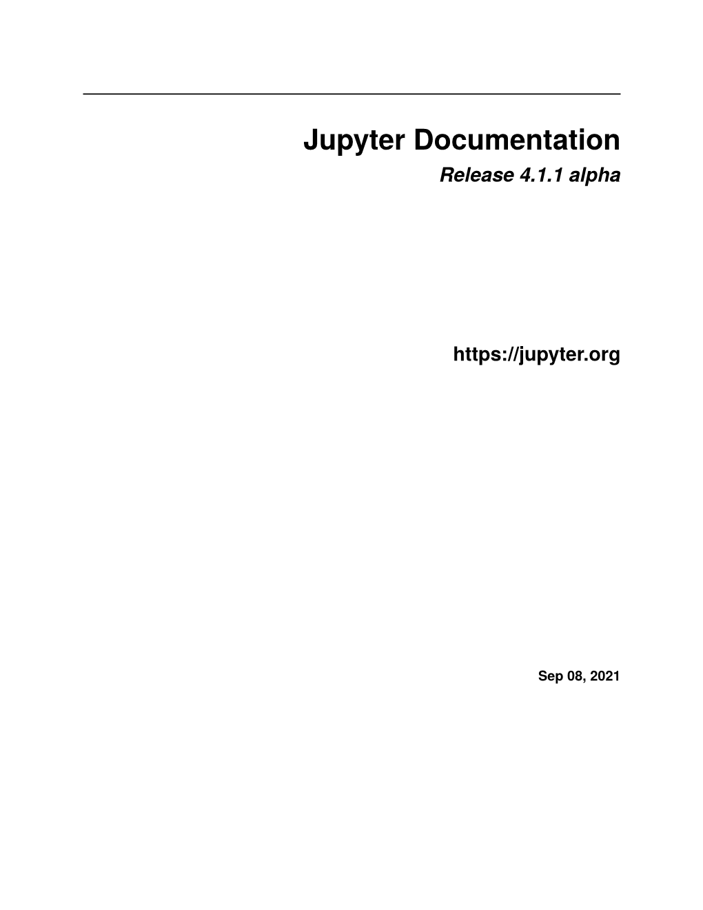 Jupyter Documentation Release 4.1.1 Alpha