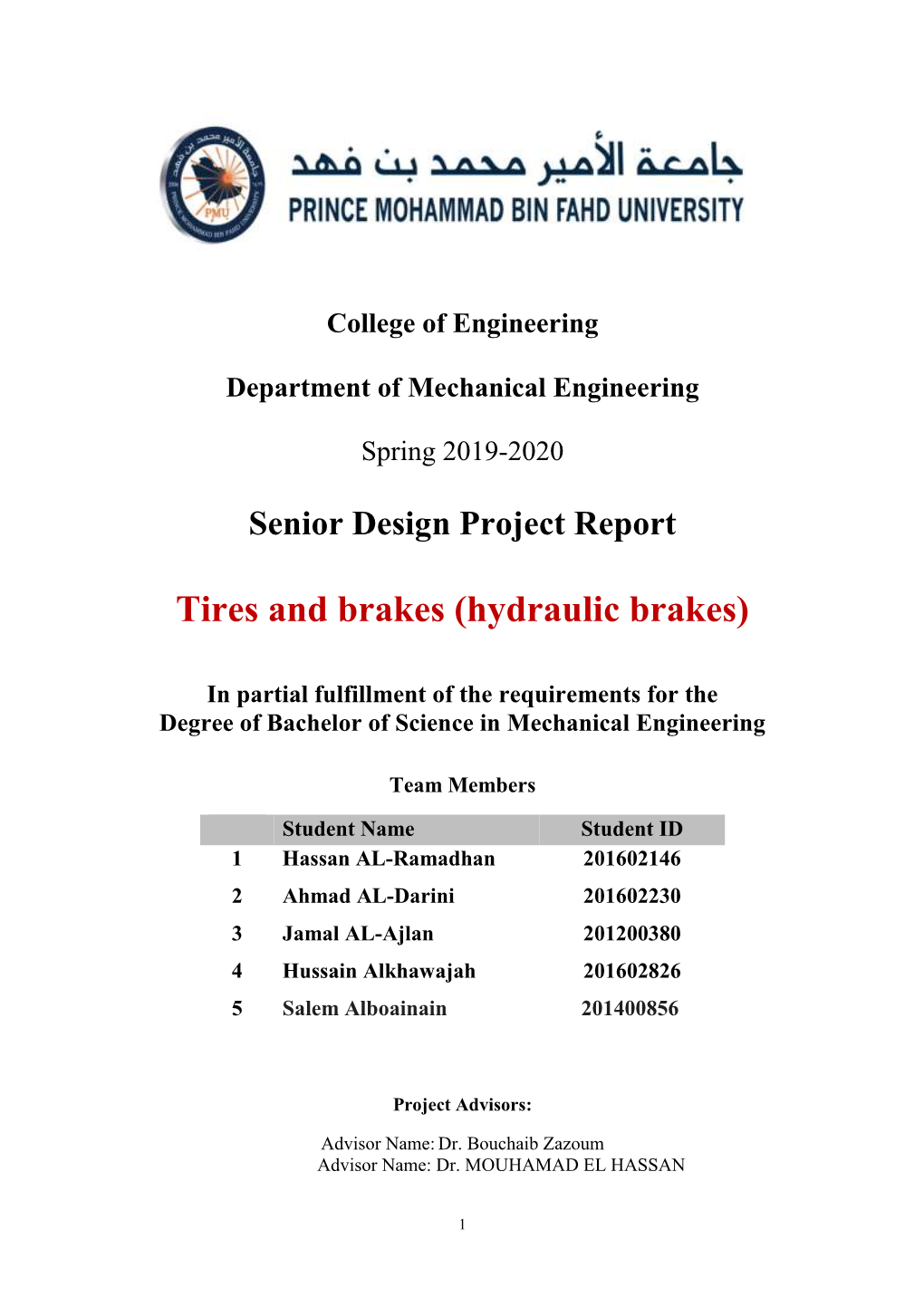 Tires and Brakes (Hydraulic Brakes)