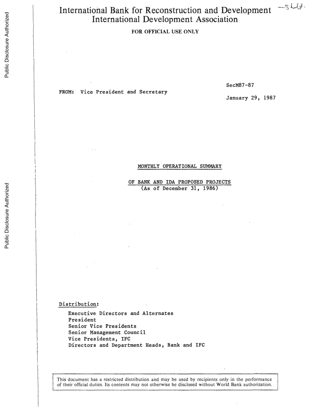 World Bank Document