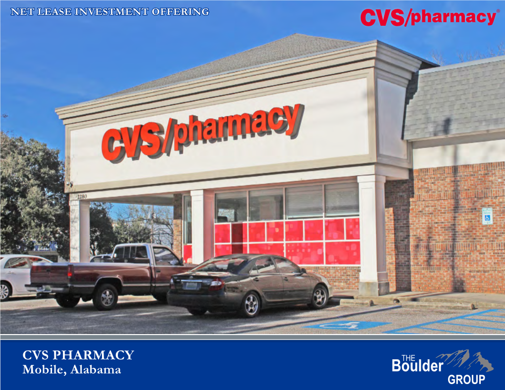 CVS PHARMACY Mobile, Alabama TABLE of CONTENTS