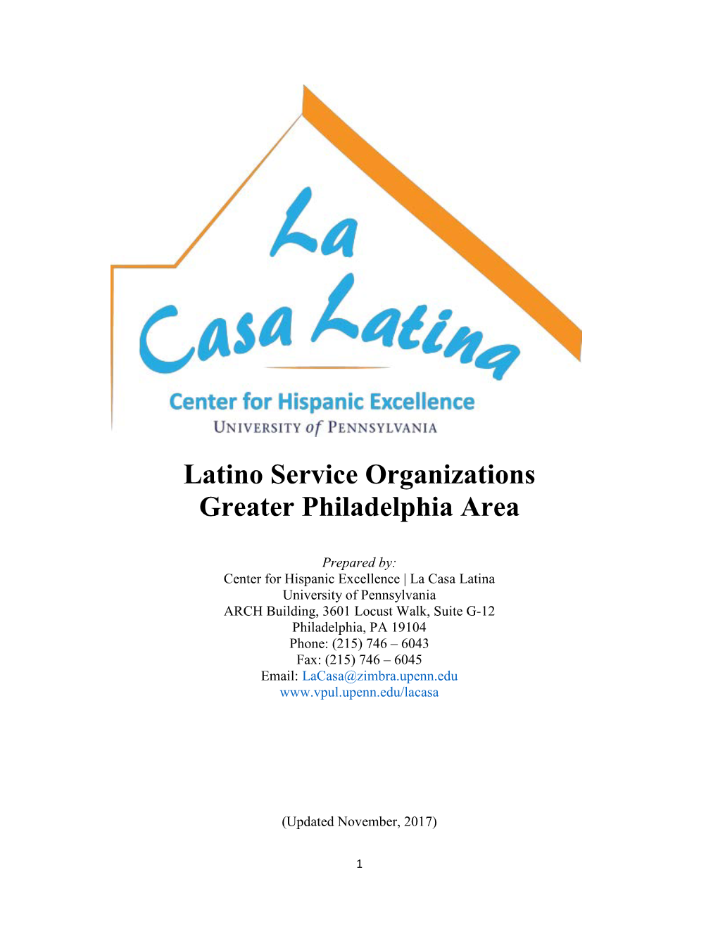 Latino Service Organizations Greater Philadelphia Area