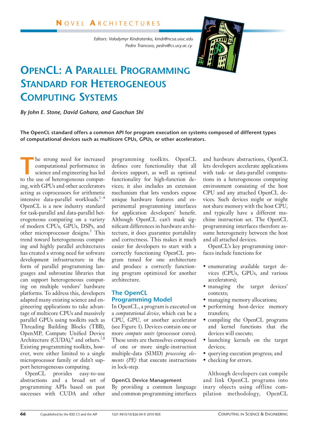 Opencl: a Parallel Programming Standard for Heterogeneous