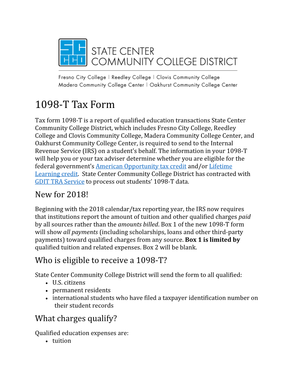1098-T Tax Form