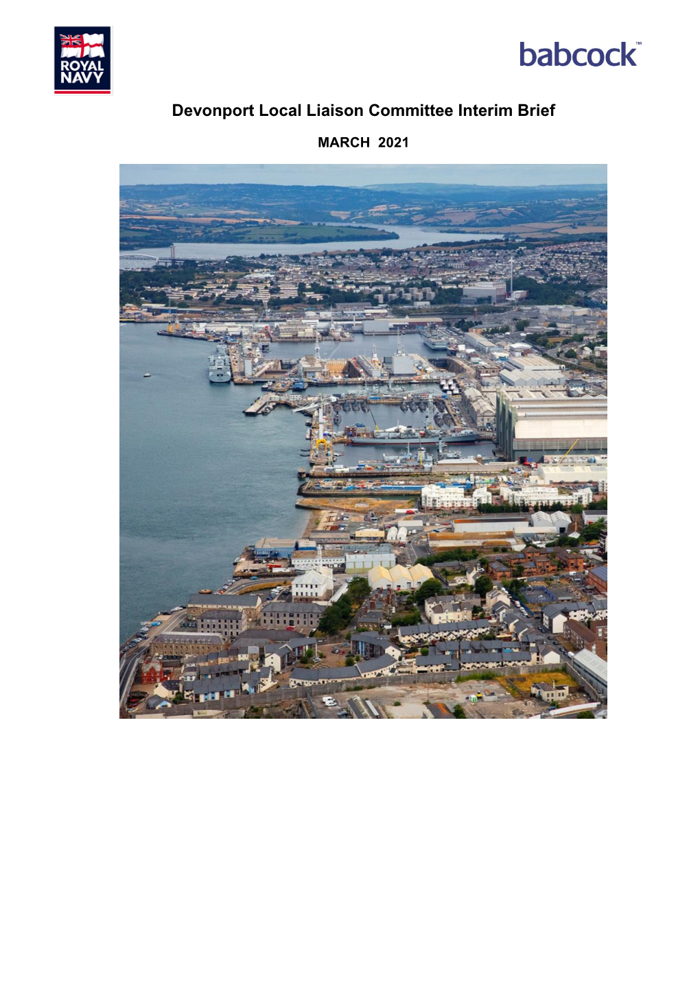 Devonport Local Liaison Committee Interim Brief (March 2021)