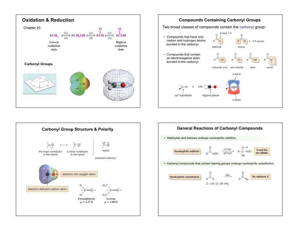 Oxidation & Reduction