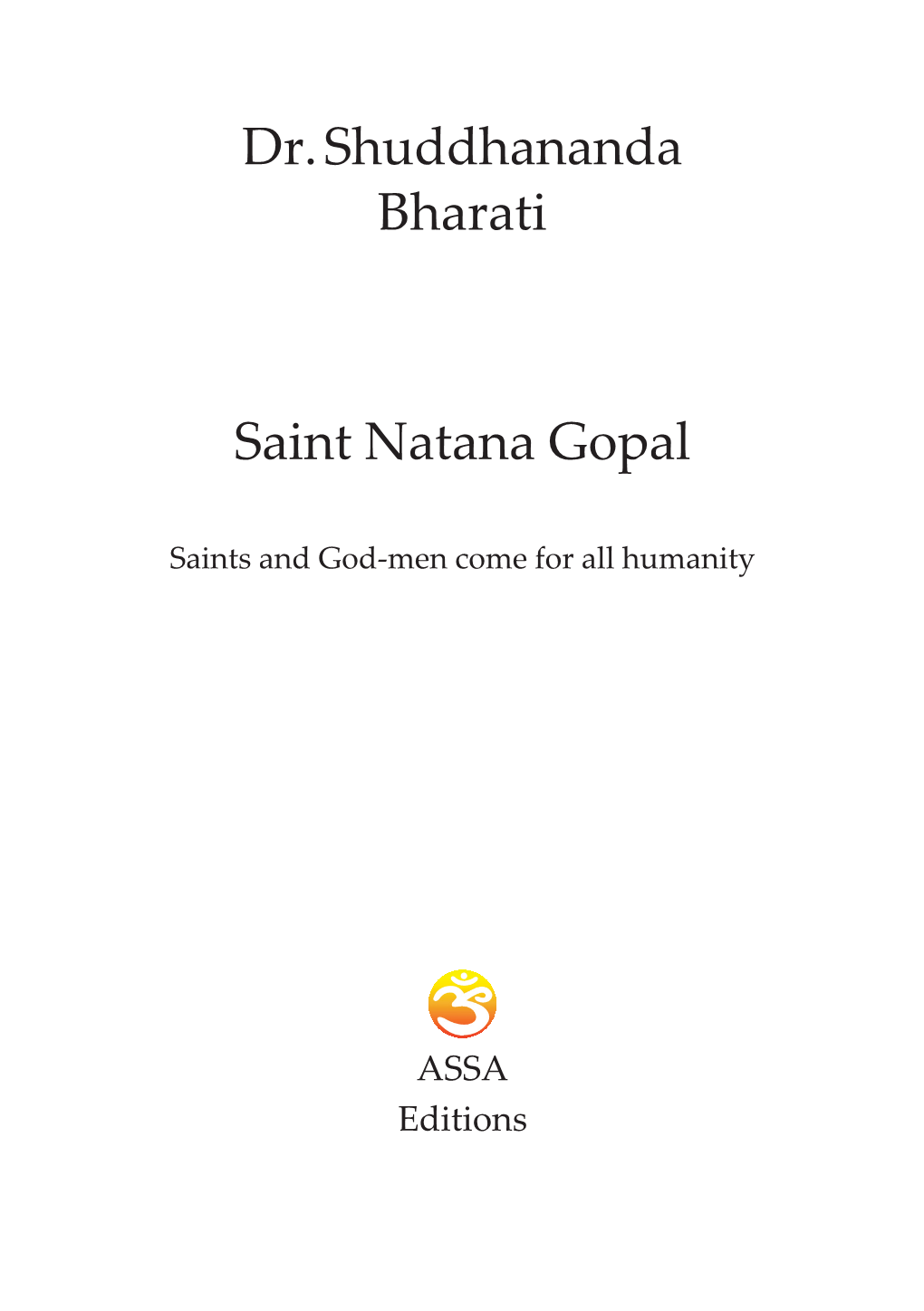 Saint Natana Gopal