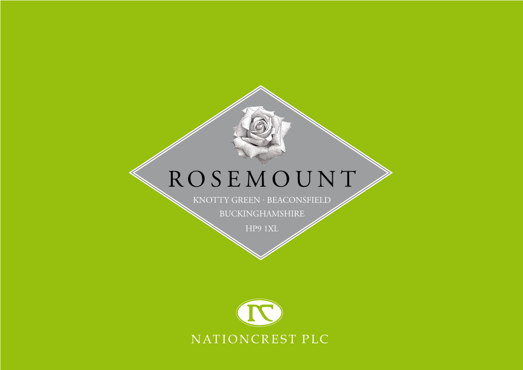 Rosemount Knotty Green · Beaconsfield Buckinghamshire Hp9 1Xl Entrance Gates