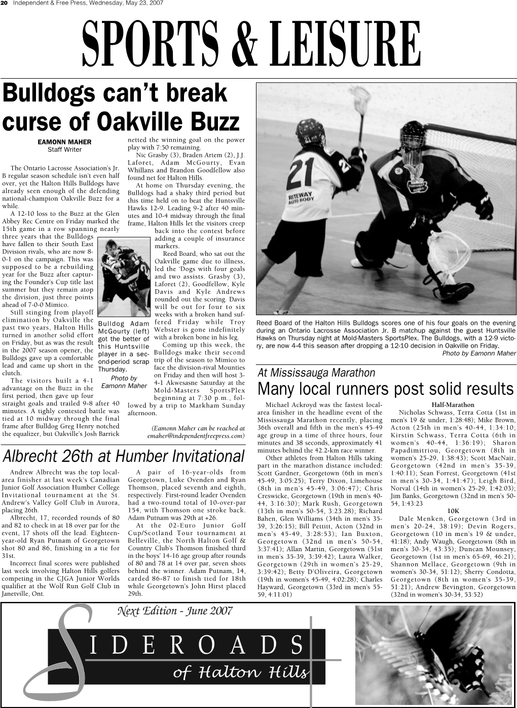 Bulldogs Can't Break Curse of Oakville Buzz