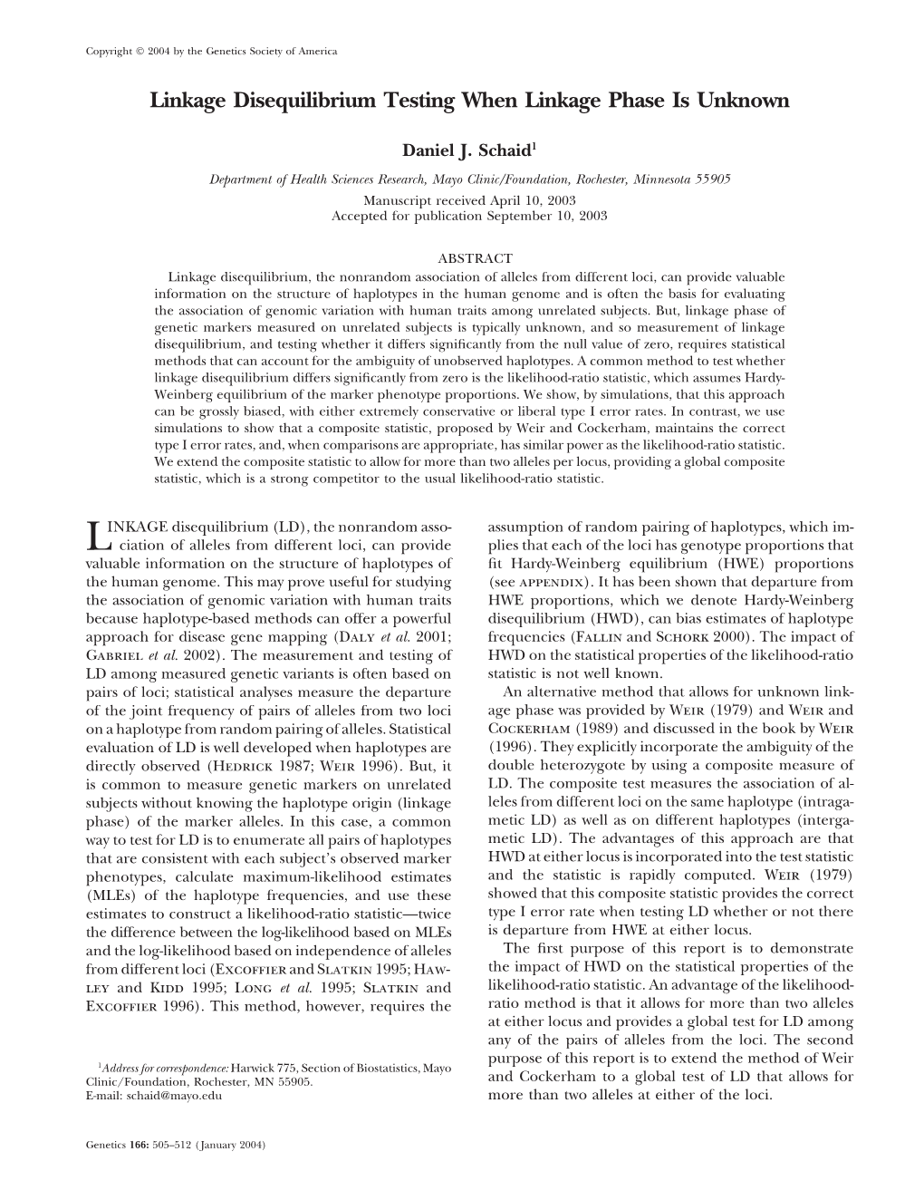 Linkage Disequilibrium Testing When Linkage Phase Is Unknown