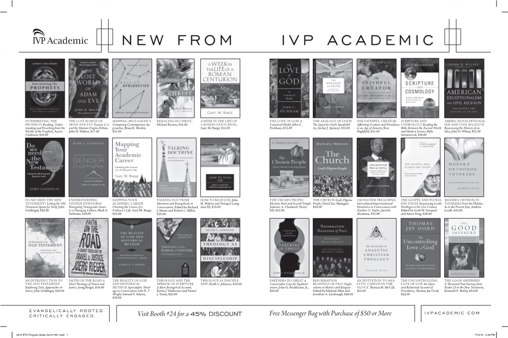 New from Ivp Academic