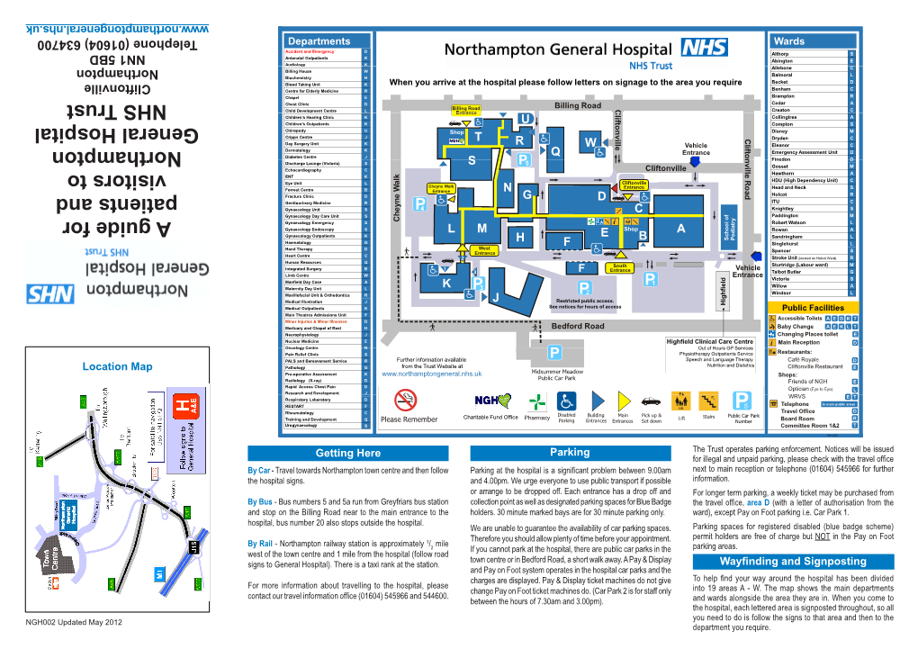 A Guide for Patients and Visitors to Northampton General Hospital NHS