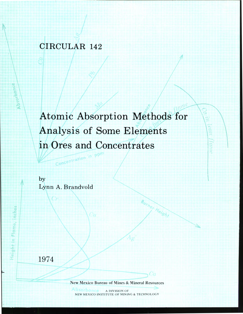 Atomic Absorption Methods for Analysis of Some Elements in Ores